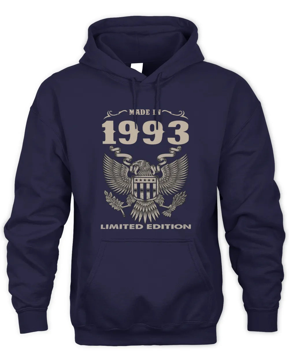 1993 HH89-K2 – Classic Birth Year Limited Edition T-Shirt - Unisex Hoodie - Navy