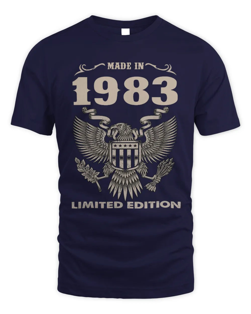 1983 HH89-K2 – Classic Birth Year Limited Edition T-Shirt - Unisex Standard T-Shirt - Navy