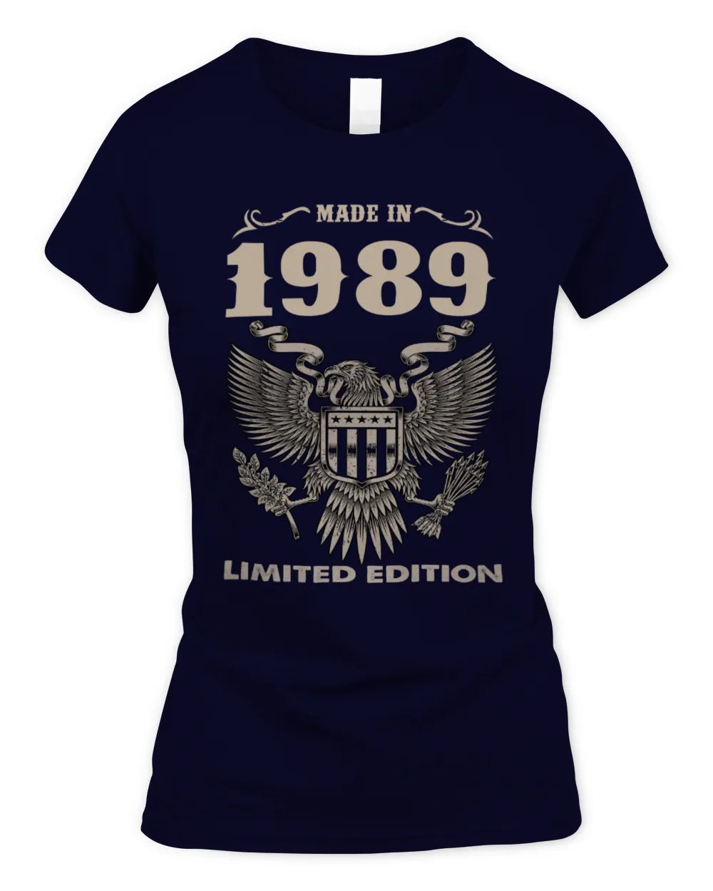 1989 HH89-K2 – Classic Birth Year Limited Edition T-Shirt - Women's Standard T-Shirt - Navy