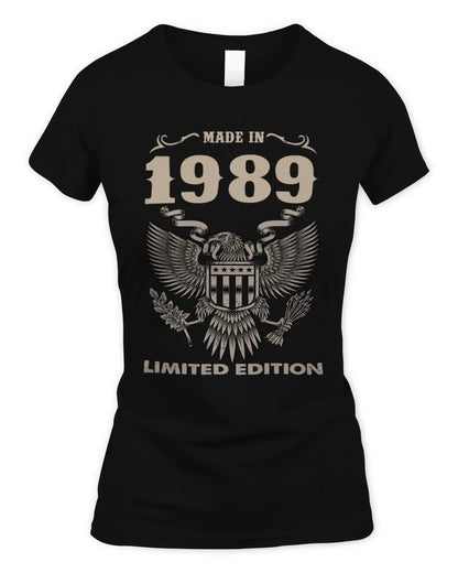 1989 HH89-K2 – Classic Birth Year Limited Edition T-Shirt - Women's Standard T-Shirt - Black