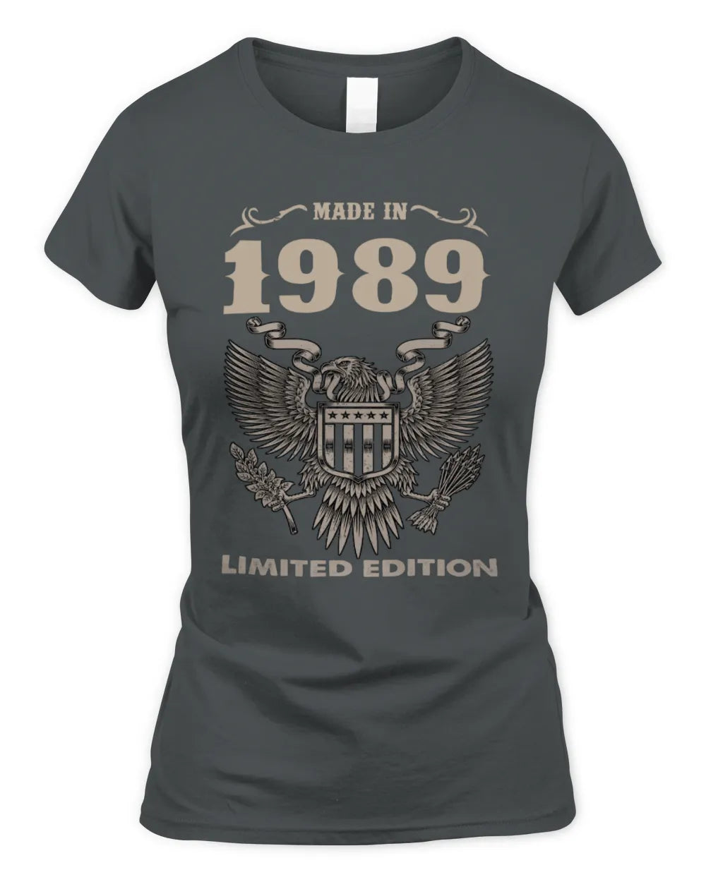 1989 HH89-K2 – Classic Birth Year Limited Edition T-Shirt - Women's Standard T-Shirt - Charcoal