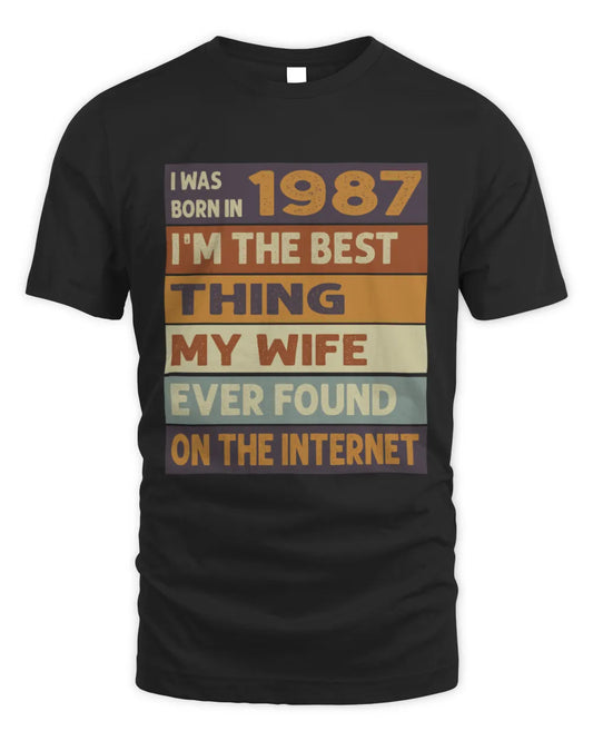 1987 HH89-K2 – Funny Birth Year Wife Quote T-Shirt - Unisex Standard T-Shirt - Black
