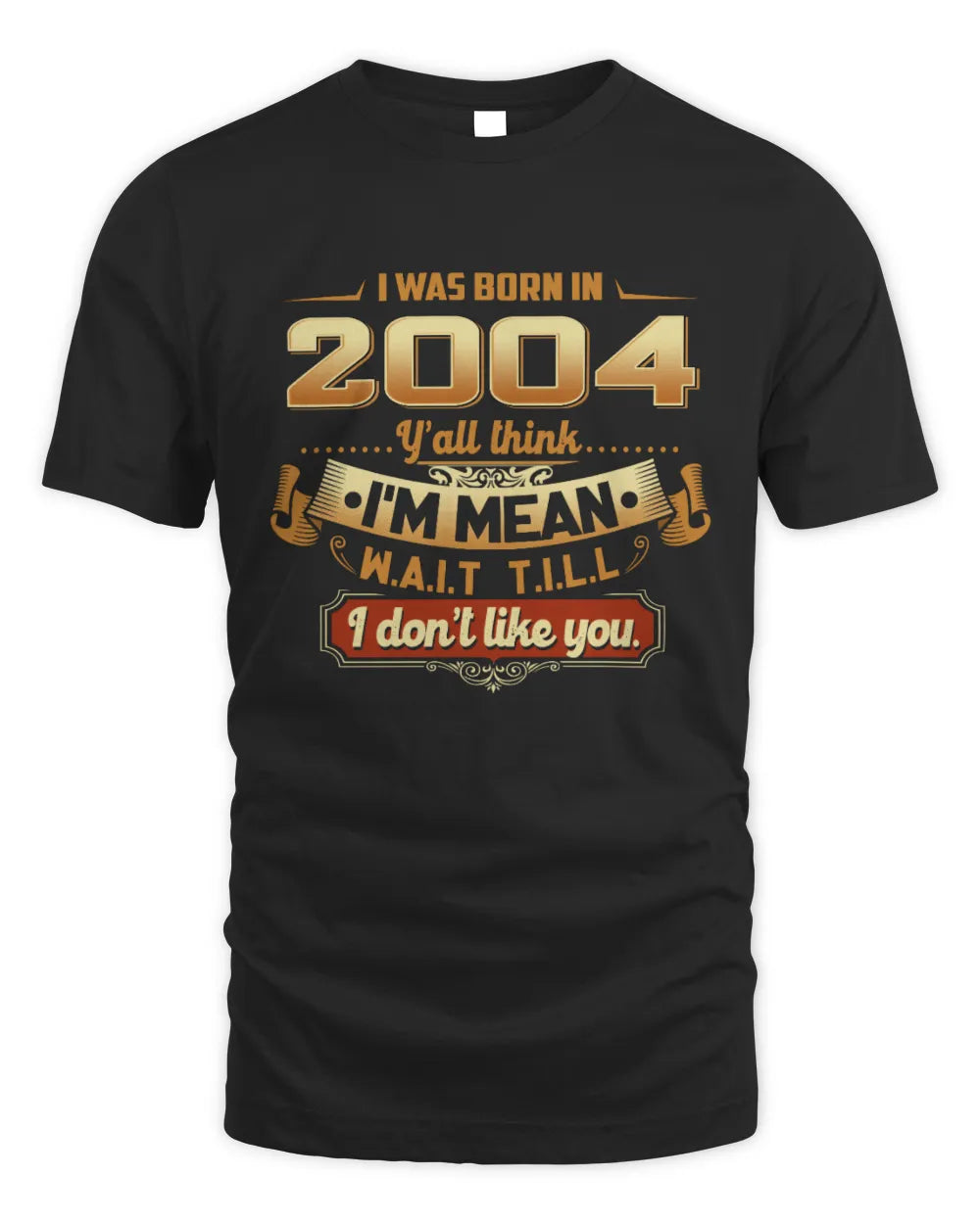 2004 HH89-K2 – Funny Birth Year Attitude Quote T-Shirt - Unisex Standard T-Shirt - Black
