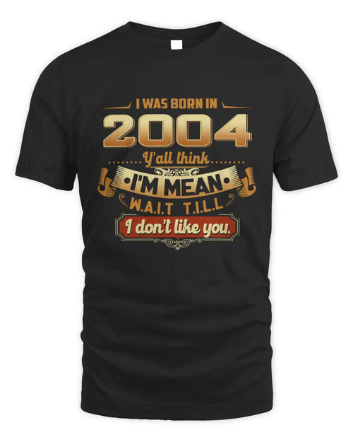 2004 HH89-K2 – Funny Birth Year Attitude Quote T-Shirt - Unisex Standard T-Shirt - Black