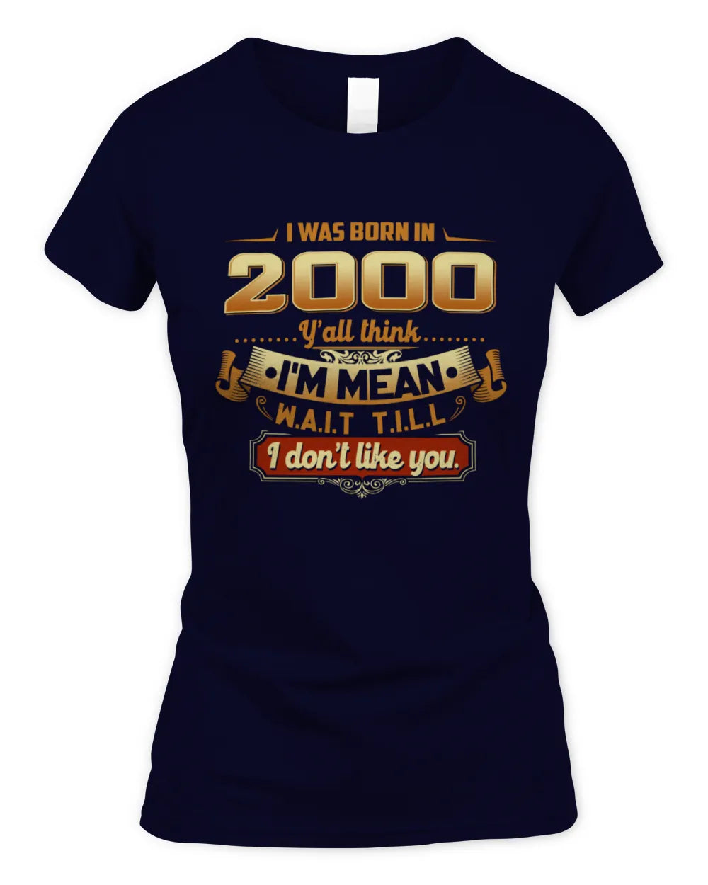 2000 HH89-K2 – Funny Birth Year Attitude Quote T-Shirt - Women's Standard T-Shirt - Navy
