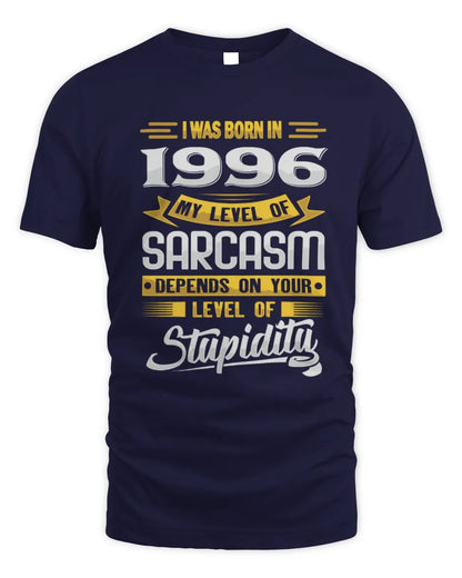 1996 HH88-K2 – Funny Birth Year Sarcasm Quote T-Shirt - Unisex Standard T-Shirt - Navy