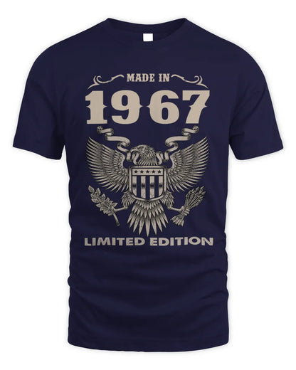 1967 HH89-K2 – Classic Birth Year Limited Edition T-Shirt - Unisex Standard T-Shirt - Navy
