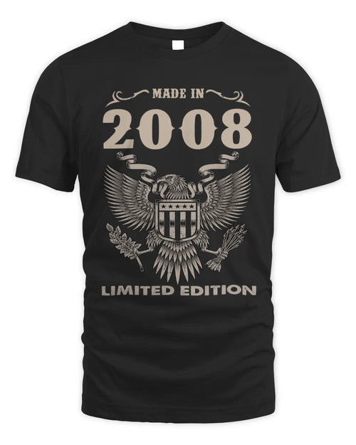 2008 HH89-K2 – Classic Birth Year Limited Edition T-Shirt - Unisex Standard T-Shirt - Black