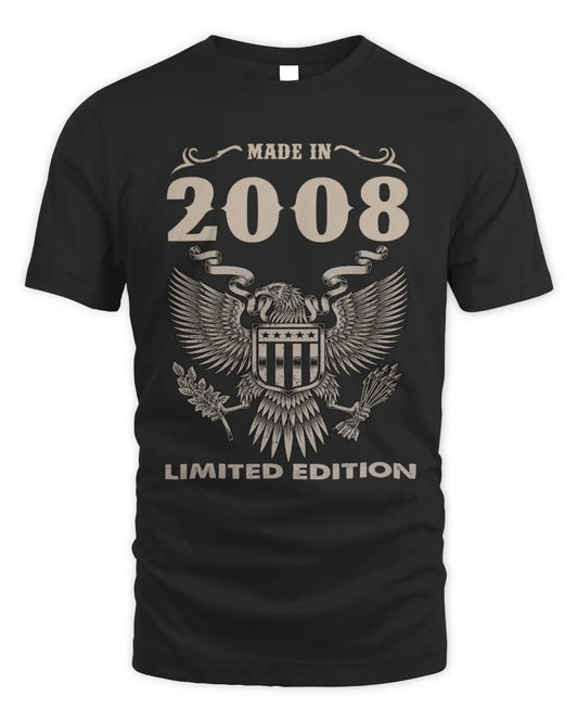 2008 HH89-K2 – Classic Birth Year Limited Edition T-Shirt - Unisex Standard T-Shirt - Black