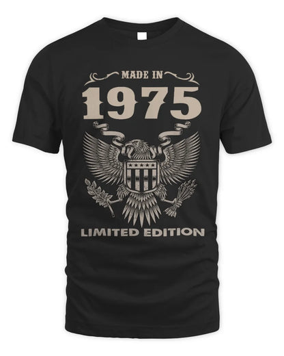 1975 HH89-K2 – Classic Birth Year Limited Edition T-Shirt - Unisex Standard T-Shirt - Black