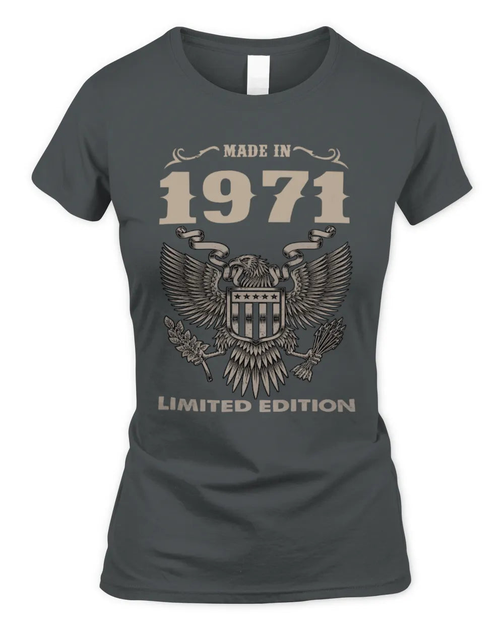1971 HH89-K2 – Classic Birth Year Limited Edition T-Shirt - Women's Standard T-Shirt - Charcoal