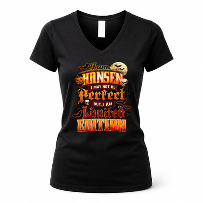 HANSEN HH-F008 – Personalized Name Halloween Shirt – “I May Not Be Perfect, But I Am Limited Edition” Custom Apparel