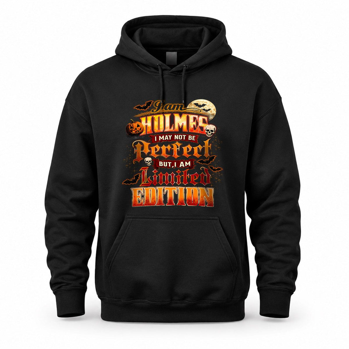 HOLMES HH-F008 – Personalized Name Halloween Shirt – “I May Not Be Perfect, But I Am Limited Edition” Custom Apparel