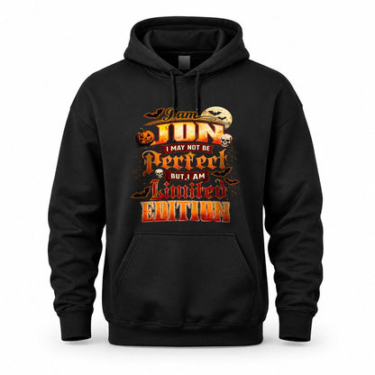 JON HH-F008 – Personalized Name Halloween Shirt – “I May Not Be Perfect, But I Am Limited Edition” Custom Apparel