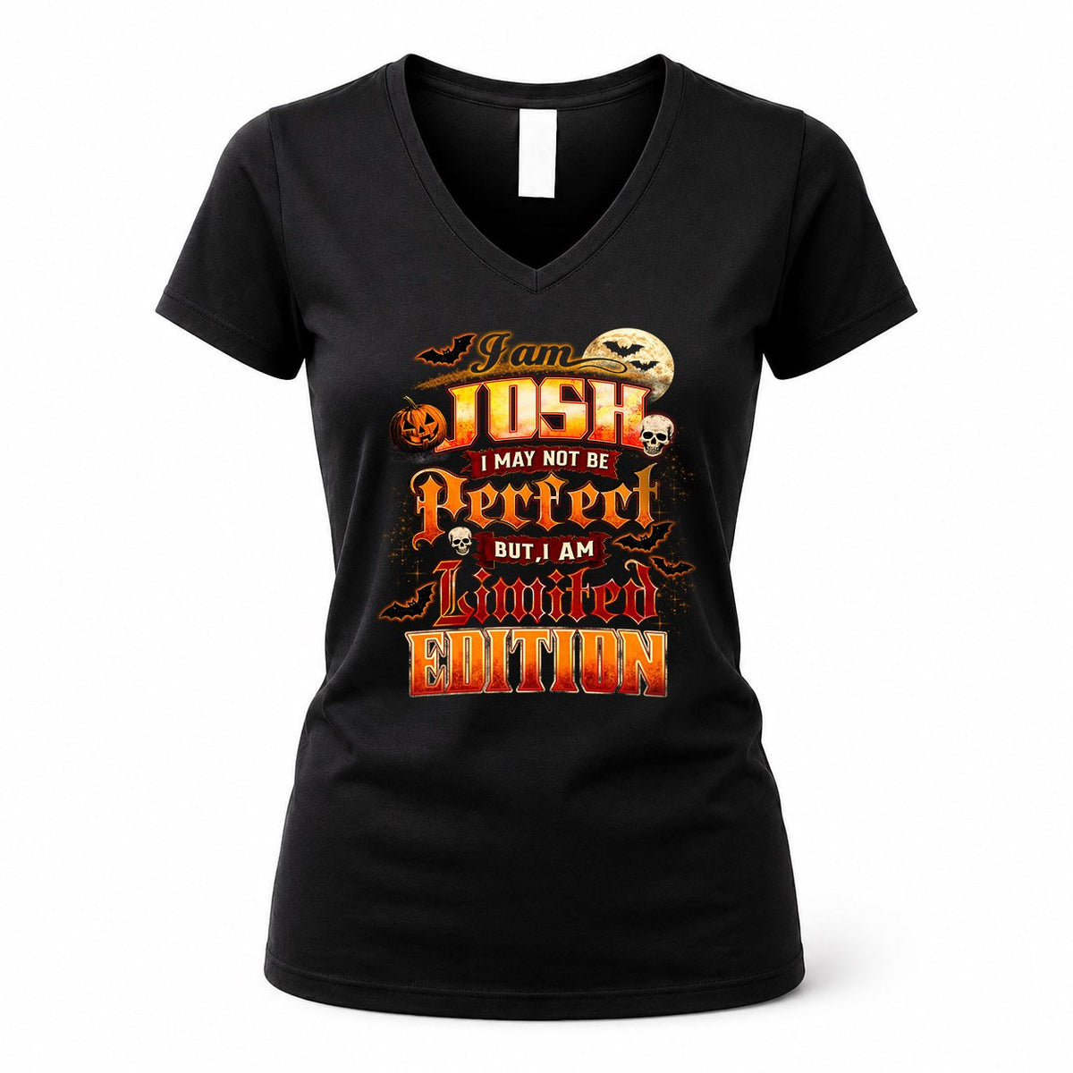 JOSH HH-F008 – Personalized Name Halloween Shirt – “I May Not Be Perfect, But I Am Limited Edition” Custom Apparel