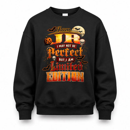 JR HH-F008 – Personalized Name Halloween Shirt – “I May Not Be Perfect, But I Am Limited Edition” Custom Apparel