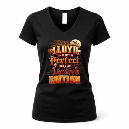 LLOYD HH-F008 – Personalized Name Halloween Shirt – “I May Not Be Perfect, But I Am Limited Edition” Custom Apparel