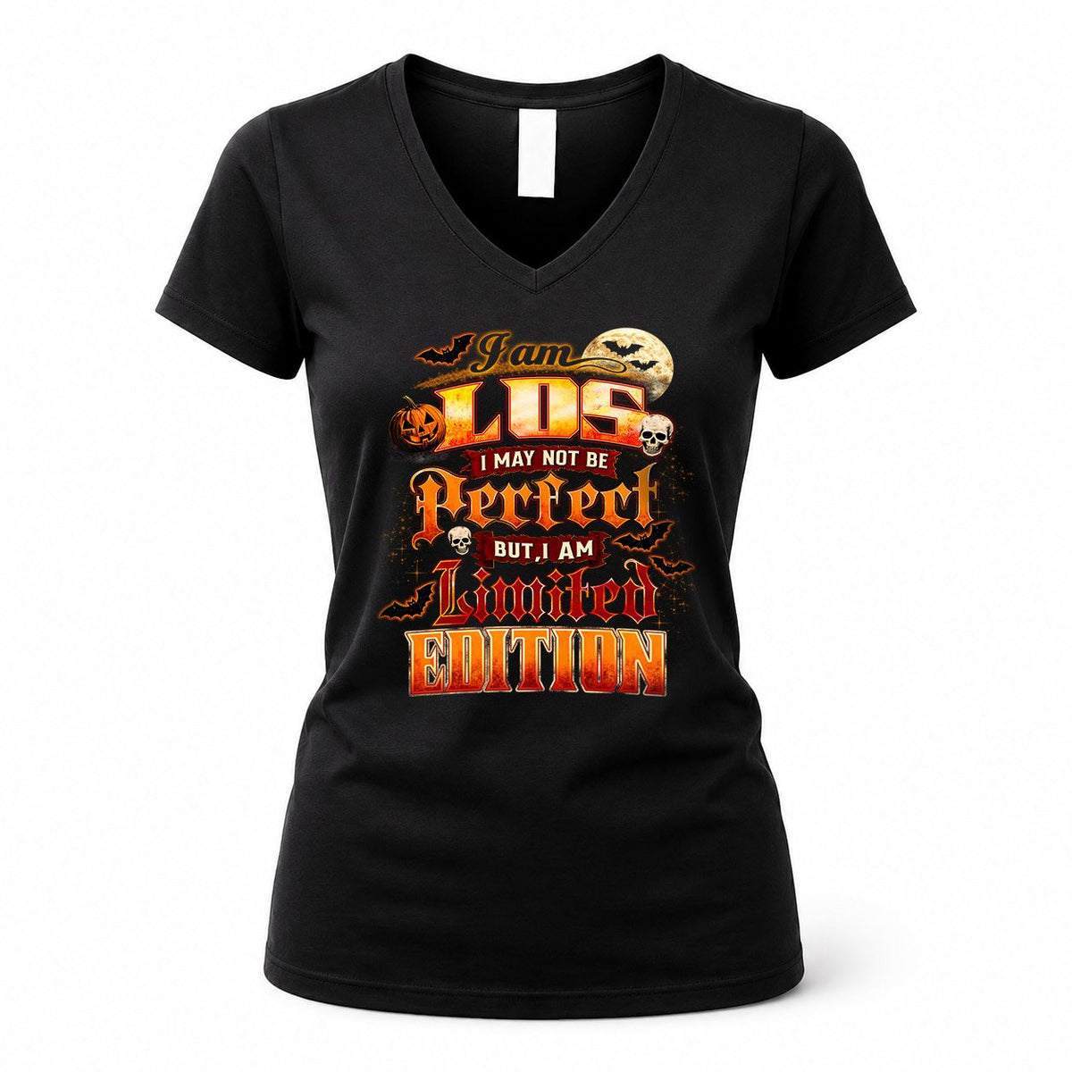 LOS HH-F008 – Personalized Name Halloween Shirt – “I May Not Be Perfect, But I Am Limited Edition” Custom Apparel