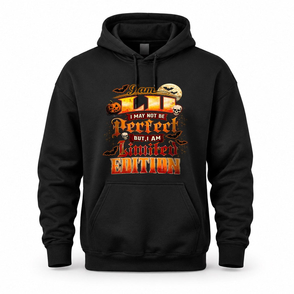LU HH-F008 – Personalized Name Halloween Shirt – “I May Not Be Perfect, But I Am Limited Edition” Custom Apparel