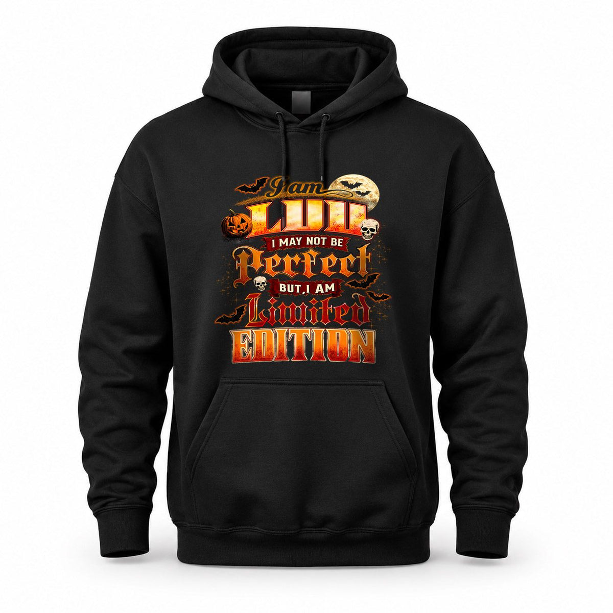 LUU HH-F008 – Personalized Name Halloween Shirt – “I May Not Be Perfect, But I Am Limited Edition” Custom Apparel