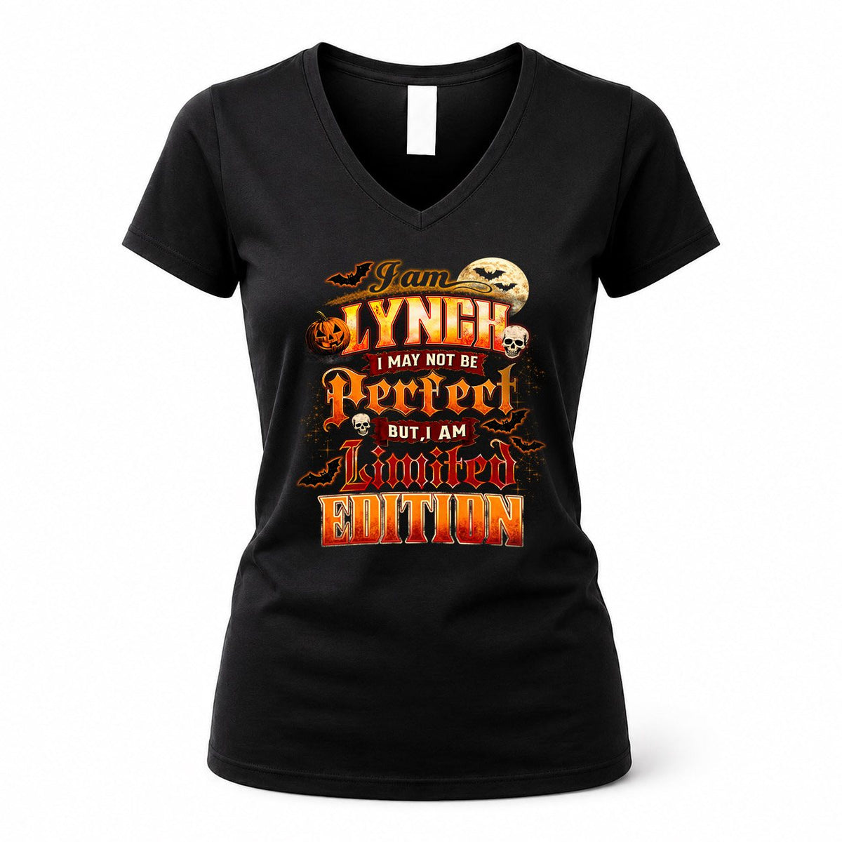 LYNCH HH-F008 – Personalized Name Halloween Shirt – “I May Not Be Perfect, But I Am Limited Edition” Custom Apparel