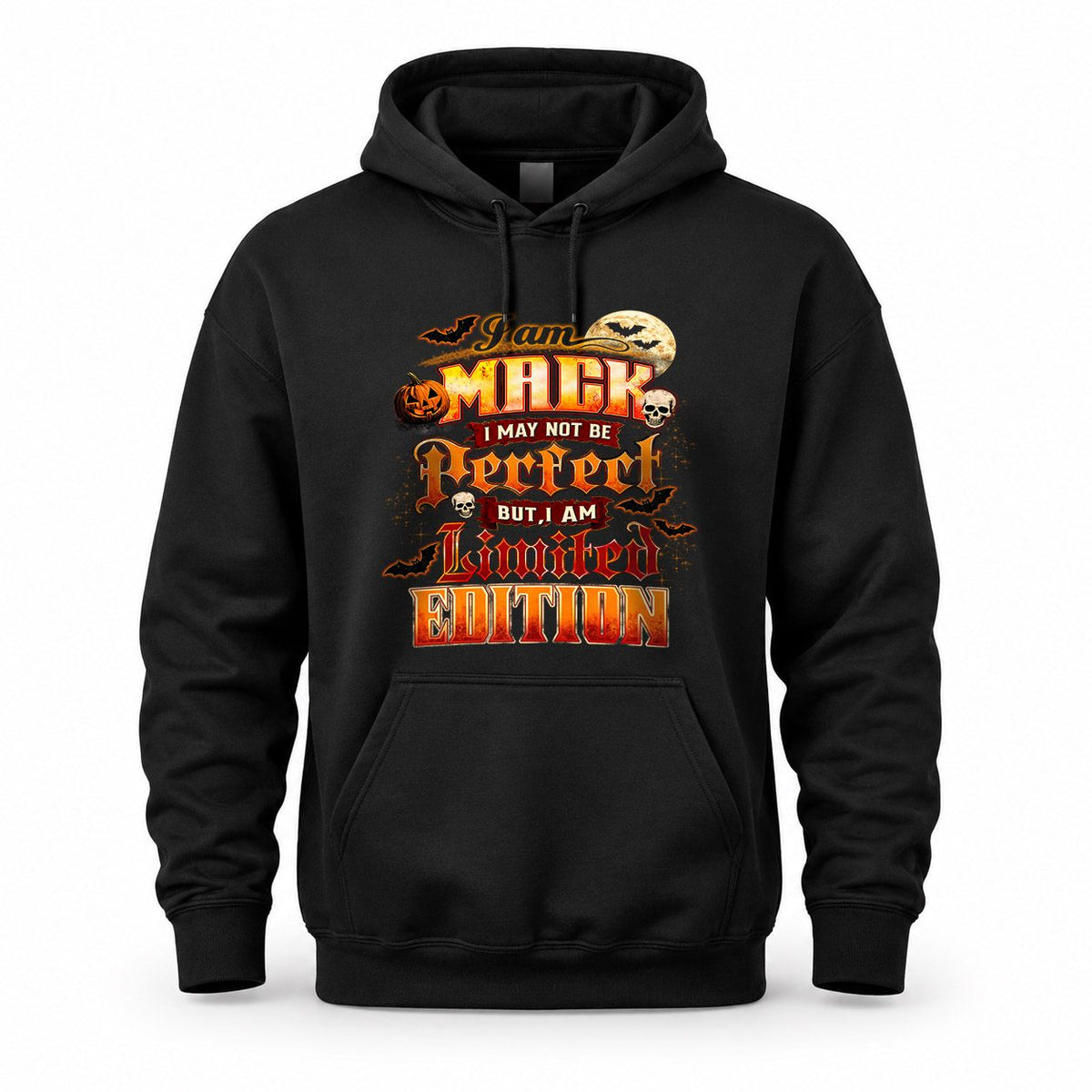 MACK HH-F008 – Personalized Name Halloween Shirt – “I May Not Be Perfect, But I Am Limited Edition” Custom Apparel