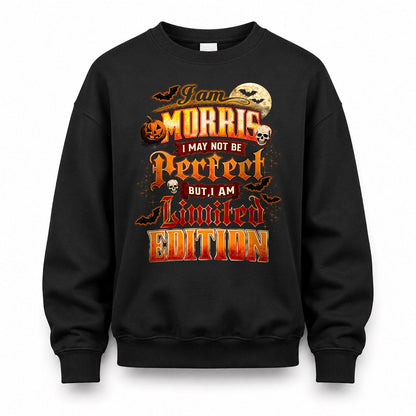 MORRIS HH-F008 – Personalized Name Halloween Shirt – “I May Not Be Perfect, But I Am Limited Edition” Custom Apparel