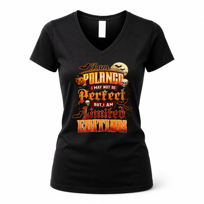 POLANCO HH-F008 – Personalized Name Halloween Shirt – “I May Not Be Perfect, But I Am Limited Edition” Custom Apparel