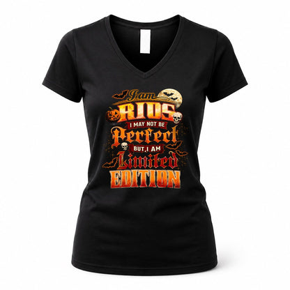RIOS HH-F008 – Personalized Name Halloween Shirt – “I May Not Be Perfect, But I Am Limited Edition” Custom Apparel