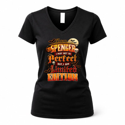 SPENCER HH-F008 – Personalized Name Halloween Shirt – “I May Not Be Perfect, But I Am Limited Edition” Custom Apparel