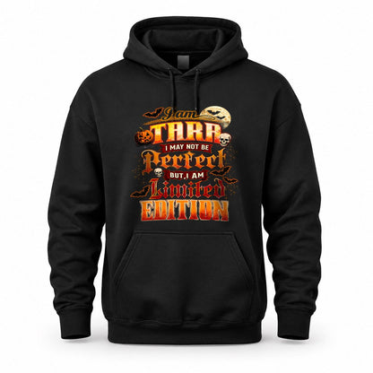 TARA HH-F008 – Personalized Name Halloween Shirt – “I May Not Be Perfect, But I Am Limited Edition” Custom Apparel