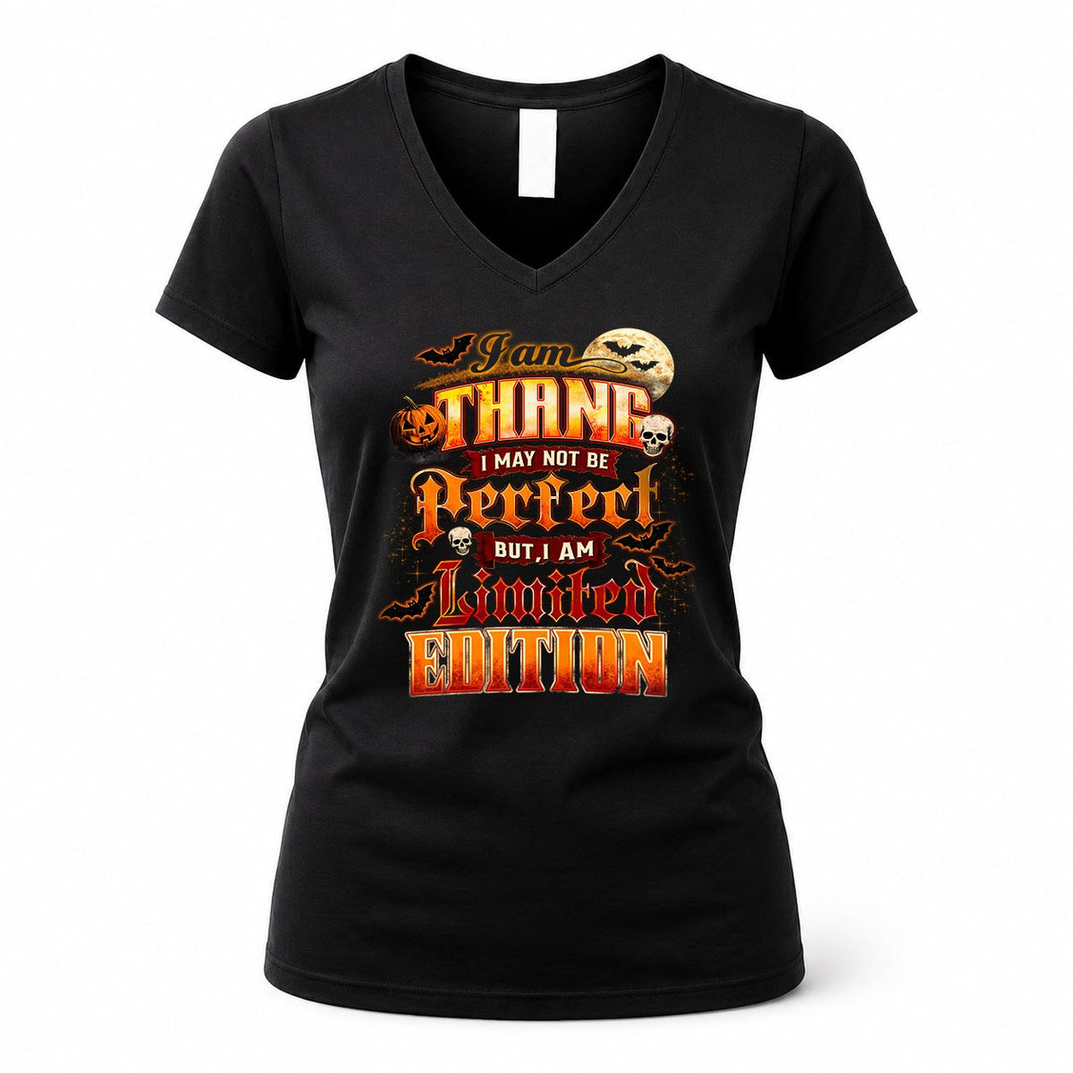 THANG HH-F008 – Personalized Name Halloween Shirt – “I May Not Be Perfect, But I Am Limited Edition” Custom Apparel