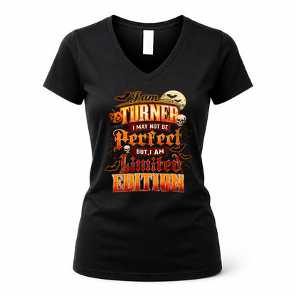 TURNER HH-F008 – Personalized Name Halloween Shirt – “I May Not Be Perfect, But I Am Limited Edition” Custom Apparel