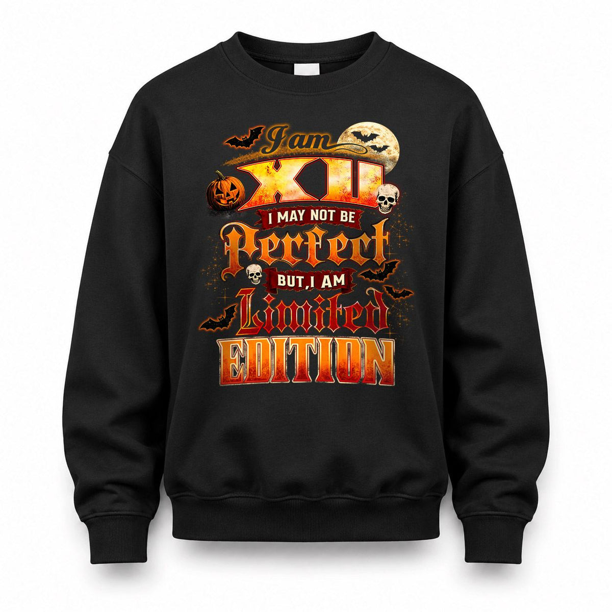 XU HH-F008 – Personalized Name Halloween Shirt – “I May Not Be Perfect, But I Am Limited Edition” Custom Apparel